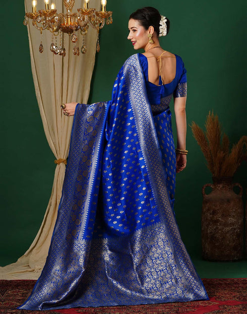 Vasthrlay Banarasi Unstitched Saree