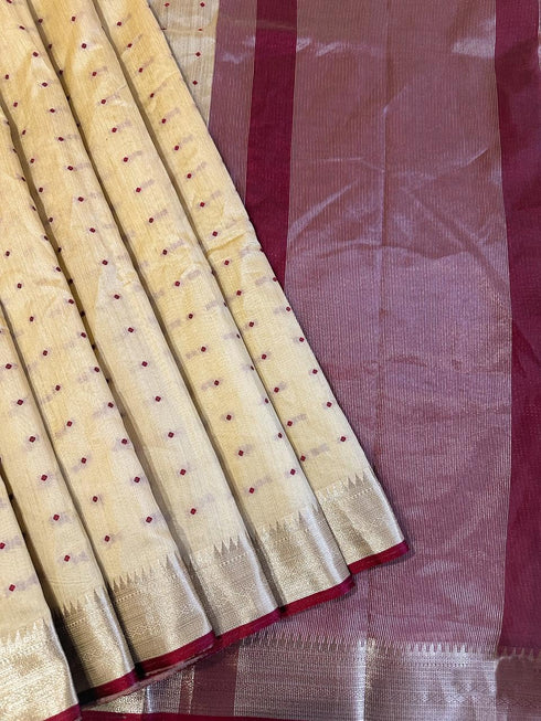 Vasthrlay Tussar Saree Butties