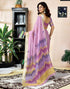 Vasthrlay Womens Printed Unstitched Dark Green Saree