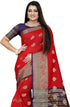 Vasthrlay Banarasi Purple Pink Ethnic Wear