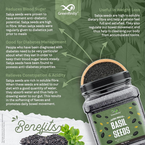 GreenFinity Premium Basil (Sabja) Seeds