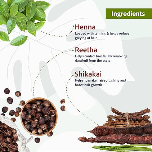 Sri Sri Tattva Henna Shikakai Shampoo 200ml