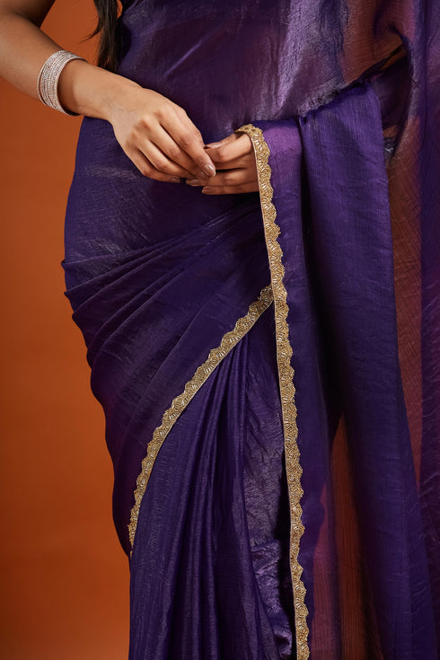Vasthrlay Border Unstitched Saree