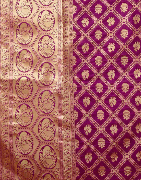 Vasthrlay Banarasi Traditional Unstitched Saree