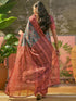 Vasthrlay Shimmer Georgette Unstitched Black Saree