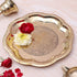 8 Inches Ethnic Carved Brass Puja Thali