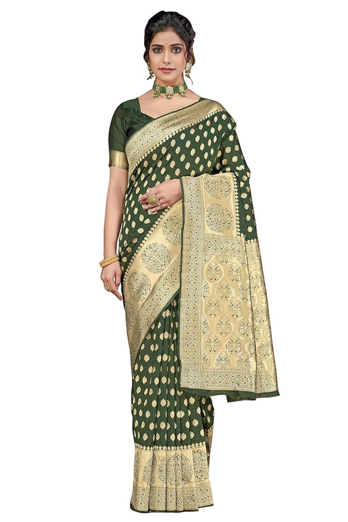 Vasthrlay Banarasi Magenta Ethnic Wear