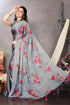Vasthrlay Fashion Chiffon Geometric Printed Ethnic Wear