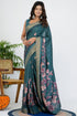 Vasthrlay Fashion Paisley Printed Grey Ethnic Wear