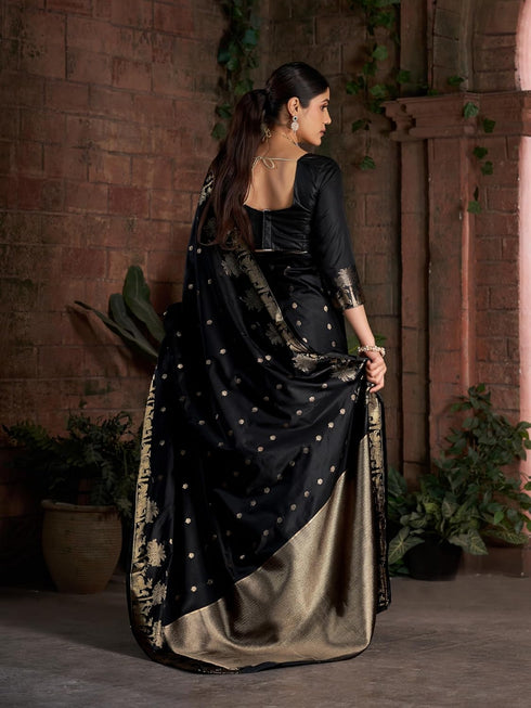 Vasthrlay Women's Kanjivaram Silk Unstitched Saree