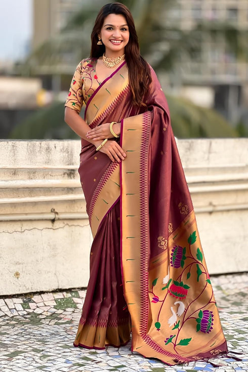 Vasthrlay Paithani Kanjivaram Sarees Ethnic Wear