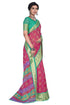 Vasthrlay Organza Bandhani Green Ethnic Wear