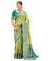 Vasthrlay Womens Banarasi Unstitched Yellow Saree
