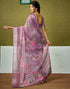 Vasthrlay Womens Cotton Printed Brown Saree