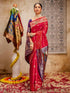Vasthrlay Weaving Paithani Unstitched Maroon Saree