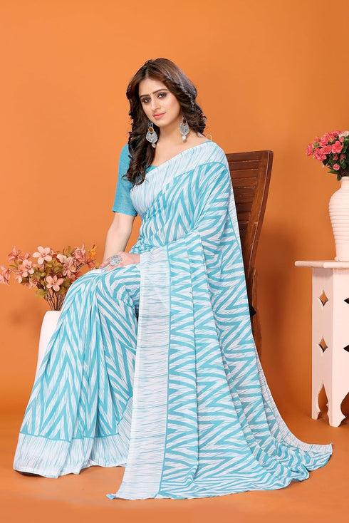 Vasthrlay Trendy Georgette Material Ethnic Wear