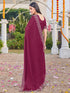 Vasthrlay Georgette Embroidery Dark Saree