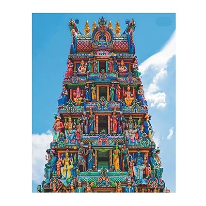 Gopuram Style Design Backdrop Suitable for All Functions & Festivals 5H x 8H