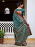 Vasthrlay Womens Weaving Light Green Saree With Unstitched Blouse Piece