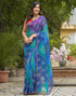 Vasthrlay Georgette Bandhani Unstitched Yellow Saree