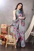 Vasthrlay Fashion Chiffon Geometric Printed Ethnic Wear