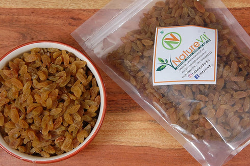 NatureVit Raisins Seedless Kishmish, Rich in Iron & Vitamin B