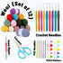 ErgonomicCrochetHooksSet, KnittingSuppliesandAccessoriesComplete Crochet Kit Set