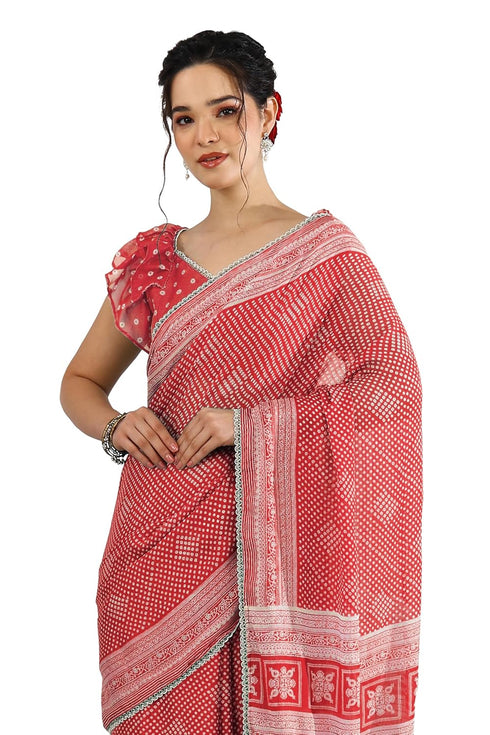 Vasthrlay Fashion Chiffon Paisley Printed Ethnic Wear