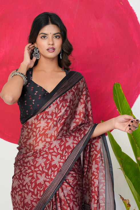 Vasthrlay Fashion Chiffon Printed Ethnic Wear
