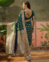 Vasthrlay Kanjivaram Jacquard Unstitched Pink Saree