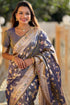 Vasthrlay Kanjivaram Handloom Golden Ethnic Wear