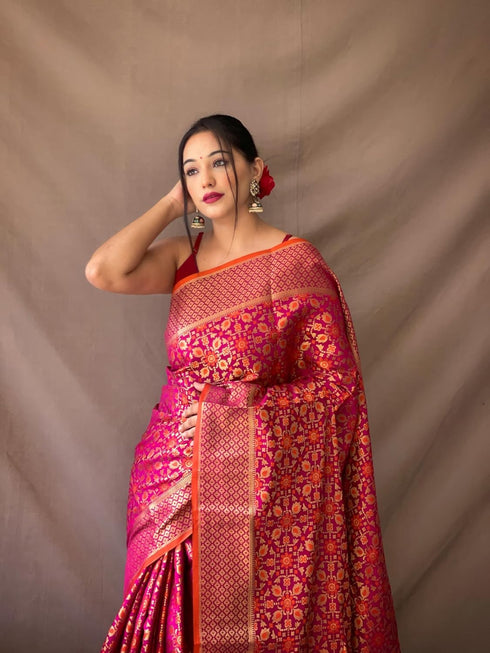 Vasthrlay Kanjivaram Patola Unstitched Ethnic Wear