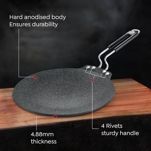 Prestige Durastone Hard Anodised Non-Stick Dosa Tawa