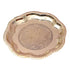 8 Inches Ethnic Carved Brass Puja Thali