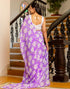 Vasthrlay Georgette Printed Unstitched Lavender Saree