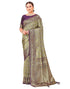 Vasthrlay Womens Banarasi Unstitched Green Saree