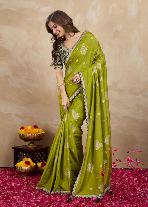 Vasthrlay Jacquard Embroidery Unstitched Purple Ethnic Wear