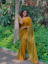 Vasthrlay Boarder Unstitched Chhaavaz Mustard Free Ethnic Wear