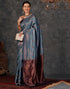 Vasthrlay Banarasi Kanjeevaram Unstitched Beige Saree