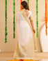 Vasthrlay Special Weaving Unstitched Off White Saree