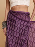 Vasthrlay Pleated Stitched Unstitched Brown Saree
