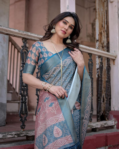 Vasthrlay Cotton Unstitched Blouse Ethnic Wear