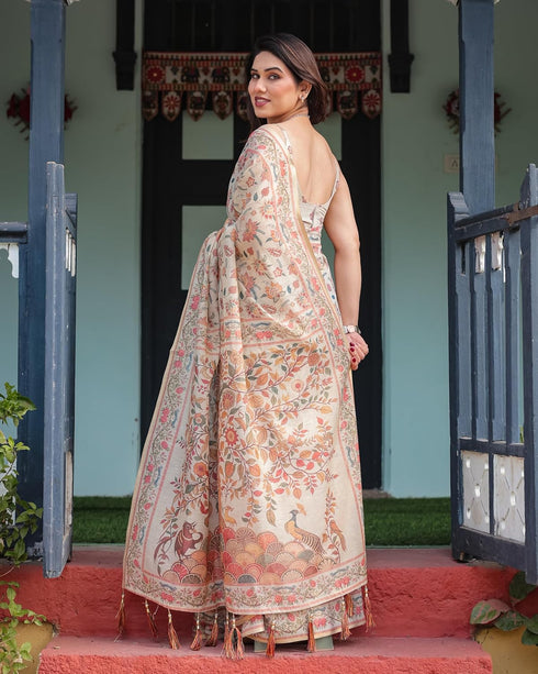 Vasthrlay Handloom Flowers Saree