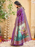 Vasthrlay Jacquard Blue Saree