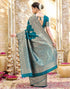 Vasthrlay Womens Weaving Unstitched Light Green Saree
