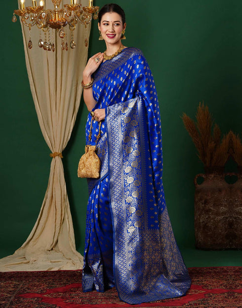 Vasthrlay Banarasi Traditional Unstitched Saree
