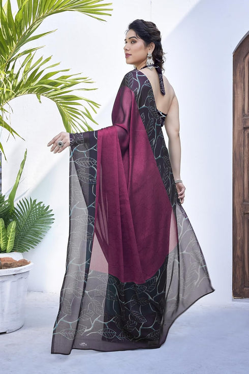 Vasthrlay Fashion Chiffon Printed Ethnic Wear