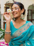 Vasthrlay Banarasi Weaving Peach Saree