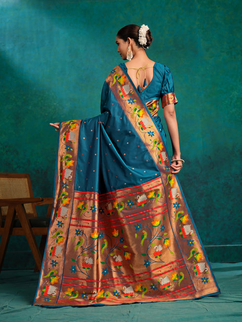 Vasthrlay Paithani Woven Saree