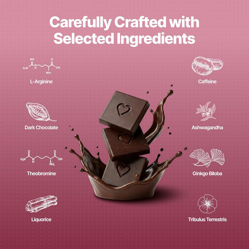 InstaEats NOOKY Mini Bites for Men and Women | Premium Dark Chocolate